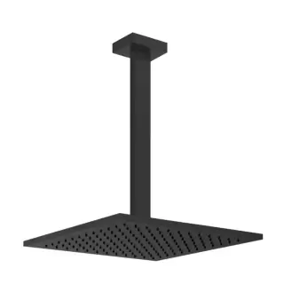 Gessi Rettangolo Верхний душ для потолочного крепления 300x300мм, высота от 115 до 1865мм, цвет: Black XL