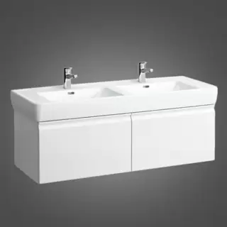 Laufen Pro Тумба с раковиной 122x45x39см., подвесная, 2 выдв ящика, цвет: белый матовый