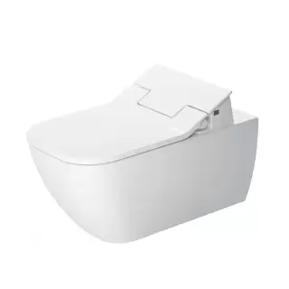 Duravit Happy D.2 SensoWash Унитаз подвесной 62х36.5см., с креплениями, безободковый, с HygieneGlaze, цвет: белый