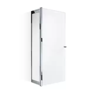 Decor Walther Glas S 3 Шкафчик подвесной 35x19x80см, стекло белое, цвет: хром