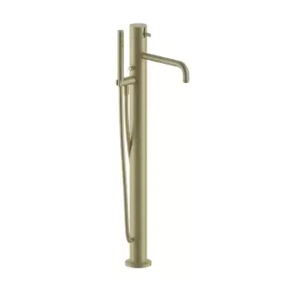 Fantini AF/21 Смеситель для ванны, напольный, излив: 250мм, цвет: Matt British Gold PVD