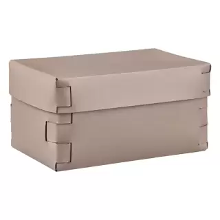 Colombo Adj Коробка Snob 25x15хH13.5см., настольная, цвет: капучино/шоколад