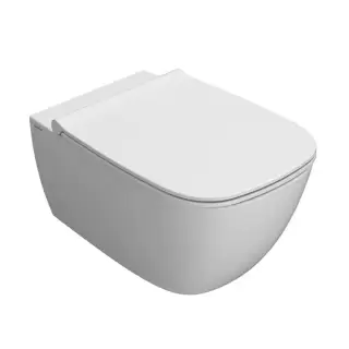 Globo Genesis Унитаз 55х36см., подвесной, безободковый, с креплением, цвет: белый матовый