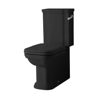 Kerasan Waldorf Унитаз-моноблок, белый, с ручкой смыва справа, цвет: черный/бронза