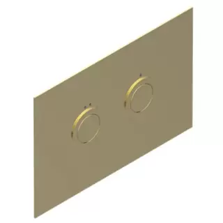 THG Клавиша смыва для унитаза, двойная, для инсталляций TECE, цвет: Soft Matt Gold