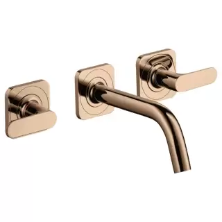 Axor Citterio M Смеситель для раковины, встраиваемый, излив: 16.6см., цвет: полированное красное золото