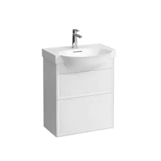 Laufen New Classic Тумба с раковиной, 57.5х31.5х67.5см, 2 ящика, подвесная, цвет: белый глянцевый