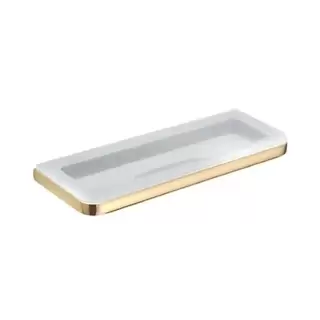 Colombo Lulu Мыльница подвесная, цвет: PVD золото/матовое стекло