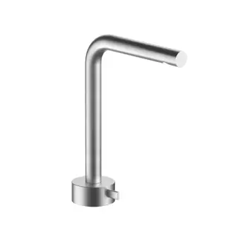 Fantini AF/21 Смеситель для раковины, 1 отв., высокий излив, излив: 155мм, цвет: матовая натуральная сталь