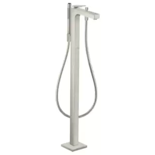 Axor Citterio Смеситель для ванны, напольный, с ручным душем, текстура, цвет: сталь