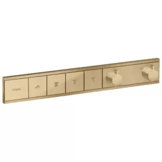 Hansgrohe RainSelect Смеситель для душа, встраиваемый, термостатический, 4 источника, цвет: шлифованная бронза