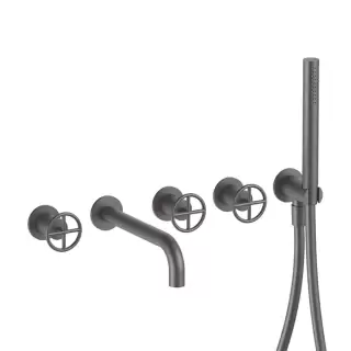 Fantini Fontane Bianche Встраиваемый смеситель для ванны, цвет: Matt Gun Metal PVD