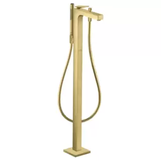 Axor Citterio Смеситель для ванны, напольный, с ручным душем, текстура, цвет: шлифованная медь