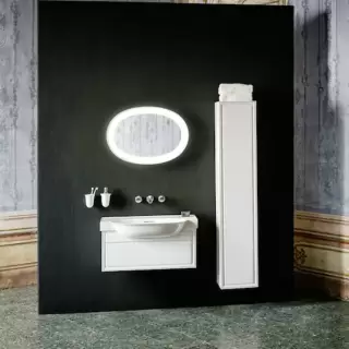 Laufen New Classic Тумба с раковиной, 77.5х31.5х34.5см, 1 ящик, подвесная, цвет: белый глянцевый (для раковины 813855)