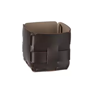 Colombo Adj Корзинка Mini Bottega, 12x12H13 см, цвет: шоколад/капучино