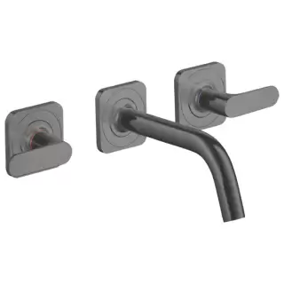 Axor Citterio M Смеситель для раковины, встраиваемый, излив: 16.6см., цвет: шлифованный черный хром