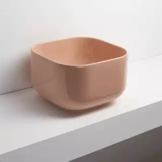 Simas Balloon Раковина накладная, 40x40хh25см., без отв., без перелива, цвет: CARAMELLO