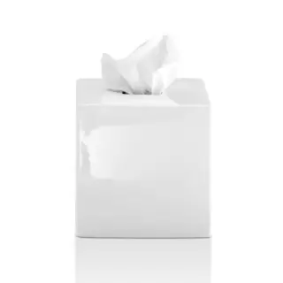 Decor Walther KB 89 Диспенсер для салфеток 13.5x13.5x13.5см, керамика, настольный, цвет: белый