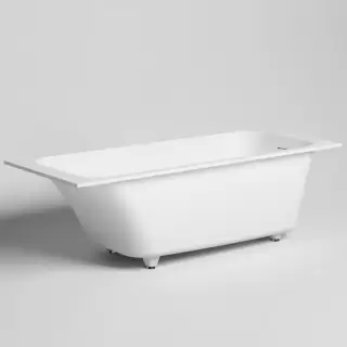 Salini Orlanda Встраиваемая ванна 160х70х60cм, "Up&Down", сифон, щелевой слив-перелив, S-Sense, цвет: белый глянцевый