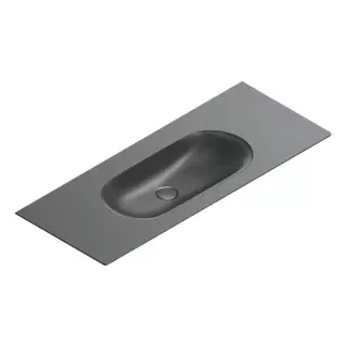 Catalano Sfera Раковина консоль 125x50см, без отв., цвет: черный матовый