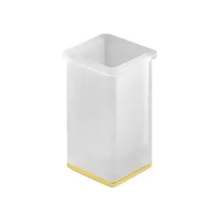 Colombo Lulu Стакан настольный, цвет: PVD золото/матовое стекло