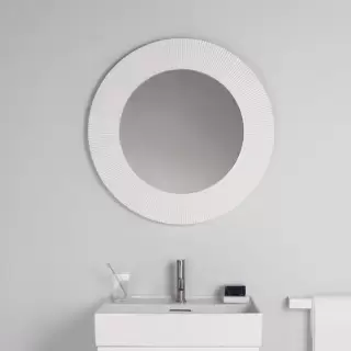 Laufen Kartell Зеркало круглое d=78см, настенное, без подсветки, цвет: белый