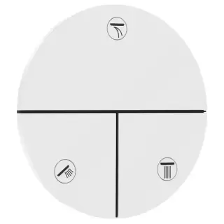 Hansgrohe ShowerSelect Comfort S Переключатель потоков для душа, на 3 источника, цвет: белый матовый