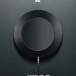 Laufen Kartell Зеркало круглое d=78см, настенное, без подсветки, цвет: черный