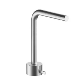 Fantini AF/21 Смеситель для раковины, 1 отв., высокий излив, излив: 15.5 см, цвет: матовая натуральная сталь