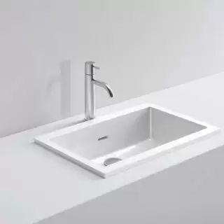 NOORTH milldue edition Раковина 51х31х15 см, без отв., цвет: белый