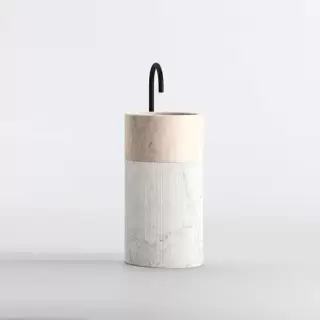 NOORTH milldue edition ROMA III Раковина 45х88 см, без отв., напольная, без перелива, с донным клапаном, цоколь фрезерованный Bianco Carrara, цвет: Bianco Carrara/Moka Cream