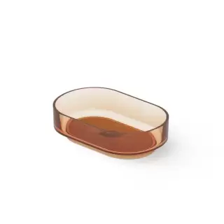 Dea Design Washbasins Раковина 56х36х15см., накладная, без отв., Glasstech, прозрачная смола, цвет: Sunset R1