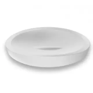 Colombo Plus Мыльница металлическая, настольная, цвет: белый матовый