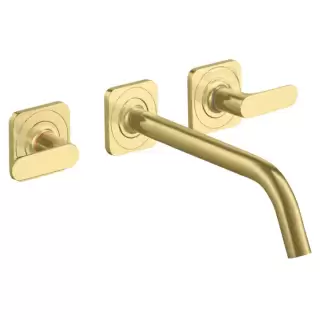 Axor Citterio M Смеситель для раковины, встраиваемый, излив: 22.6см., ручка: рычаг, цвет: шлифованная медь