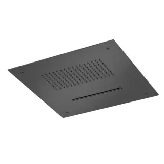 Almar Душевая лейка потолочная встраив., 38х38см, 2 режима, цвет: черный матовый