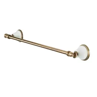 TW Harmony 011, полотенцедержатель 58см, подвесной, цвет: белый/бронза