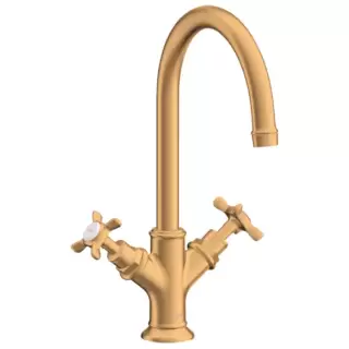 Axor Montreux Смеситель для раковины, для 1 отв., цвет: шлифованное золото