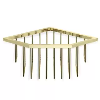 Decor Walther WA ECK1 Корзина универсальная 18x18x9.5см для душа, угловая, подвесная, цвет: золото