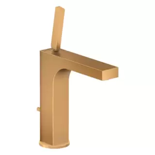 Axor Citterio, Смеситель для раковины 160, на 1 отв., с донным клапаном, цвет: шлифованное золото