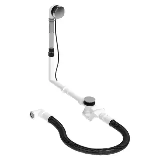 DURAVIT Слив-перелив для ванн, квадратно-овальный, цвет хром