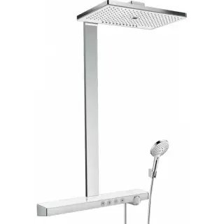 Hansgrohe Rainmaker Select Душевая стойка с термостатом, ручным и верхним душем 46х30см., цвет: хром