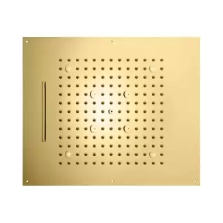 Bossini Dream/3 Верхний душ 57х47см., потолочный, 3 режима: дождь, каскад, туман, LED (синий), цвет: золото