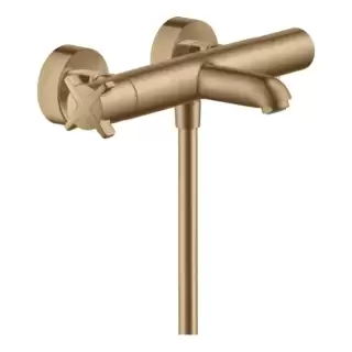 Axor Citterio E Смеситель для ванны, термостатический, настенный, цвет: шлифованная бронза