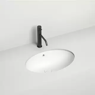 Salini MAREA 12 Раковина врезная снизу 545х375х187мм, без отв., без перелива, S-Sense, цвет: белый матовый