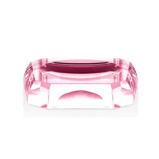 Decor Walther Kristall STS Мыльница настольная, цвет: хрусталь розовый