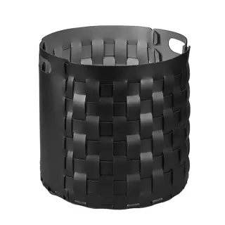 Colombo Adj Круглая корзина Bottega D40хH40см., напольная, цвет: черный/серый