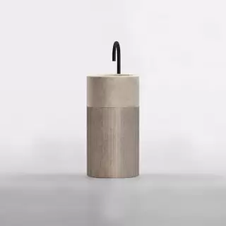 NOORTH milldue edition ROMA III Раковина 45х88 см, без отв., напольная, без перелива, с донным клапаном, цоколь фрезерованный Moka Cream, цвет: Moka Cream/Moka Cream