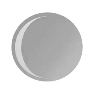 Simas Henges Зеркало круглое Mezzaluna, с подсветкой