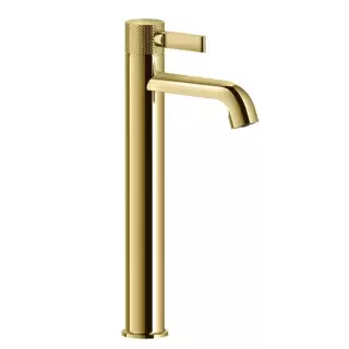 Gessi Inciso Смеситель для раковины на 1 отв., с донным клапаном, цвет: золото