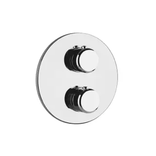 Gessi Goccia Встраиваемый термостатический смеситель, подключение на 3/4&rdquo;, с переключателем на 2 выхода, внешняя часть, цвет: хром